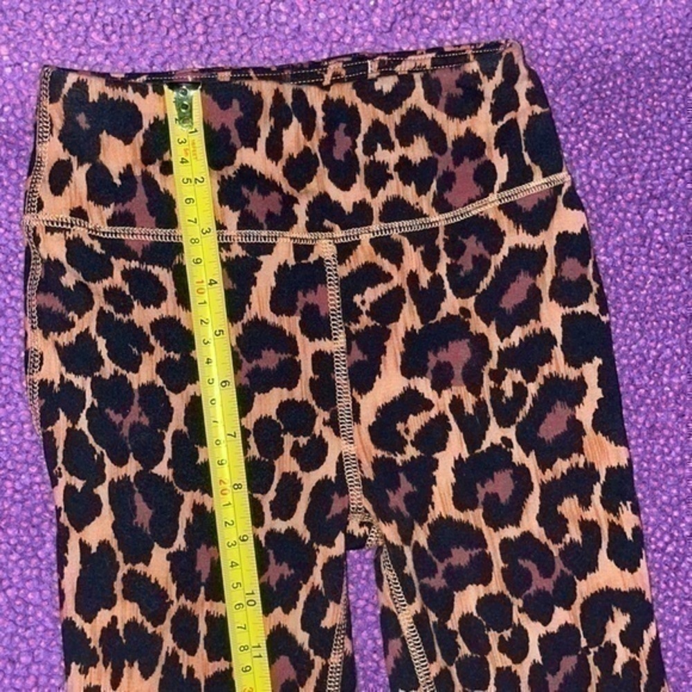 NWOT J crew weekend 7/8 high-rise leggings in leopard Slim fit 25" inseam XXS - Picture 7 of 10